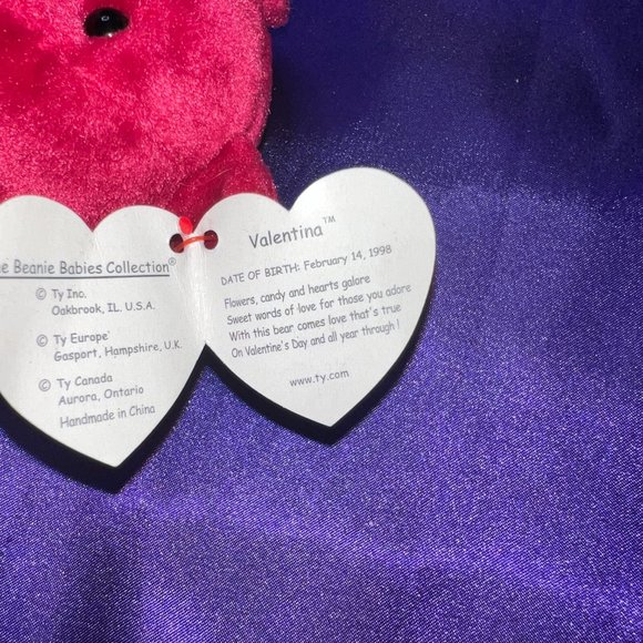 VTG & NWT 📌 TY  Valentina Beanie Baby with ODDITY - Picture 10 of 14